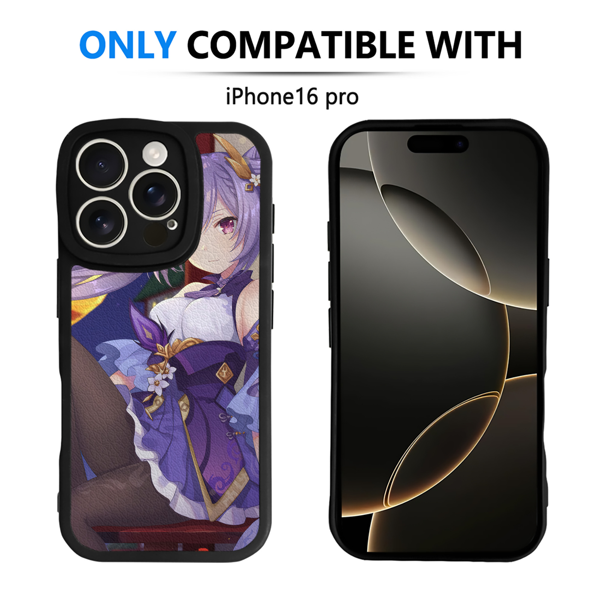 げんし神 genshin 【iPhone 16シリーズ対応】シリコンスマホケース（レザー調） 材質：シリコン